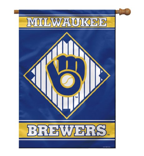 BSI MLB Milwaukee Brewers House Banner, 28 x 40-Inch