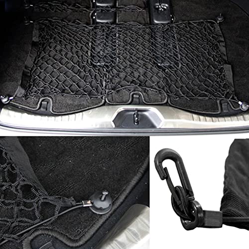 Filet de coffre BetterJonny anti-glissement double couche pour empêcher les objets de bouger