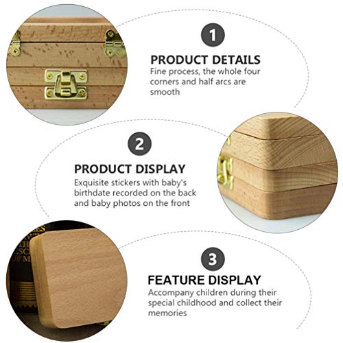 Kisangel 1 conjunto de caixa de recordação de dentes para crianças que salvam os dentes perdidos, es