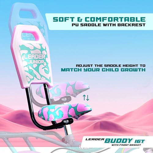 Leader Buddy 16T Sea Green/Light Pink Colour Cycle for Kids/Age Group 5-8 Years 4 51 m09N3LmL
