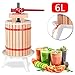 Produktbild Hengda® 6 Liter Obstpresse Presse Beerenpresse Apfelpresse Obstpresse SaftMaischepresse Weinpresse mit Presstuch