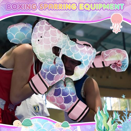 Image of Arrowbash Boxing Headgear and Gloves Set for Kids 6oz Boxing Gloves and Wrestling Headgear Sparring Equipment for Boxing Kickboxing Muay Thai BJJ Karate Training