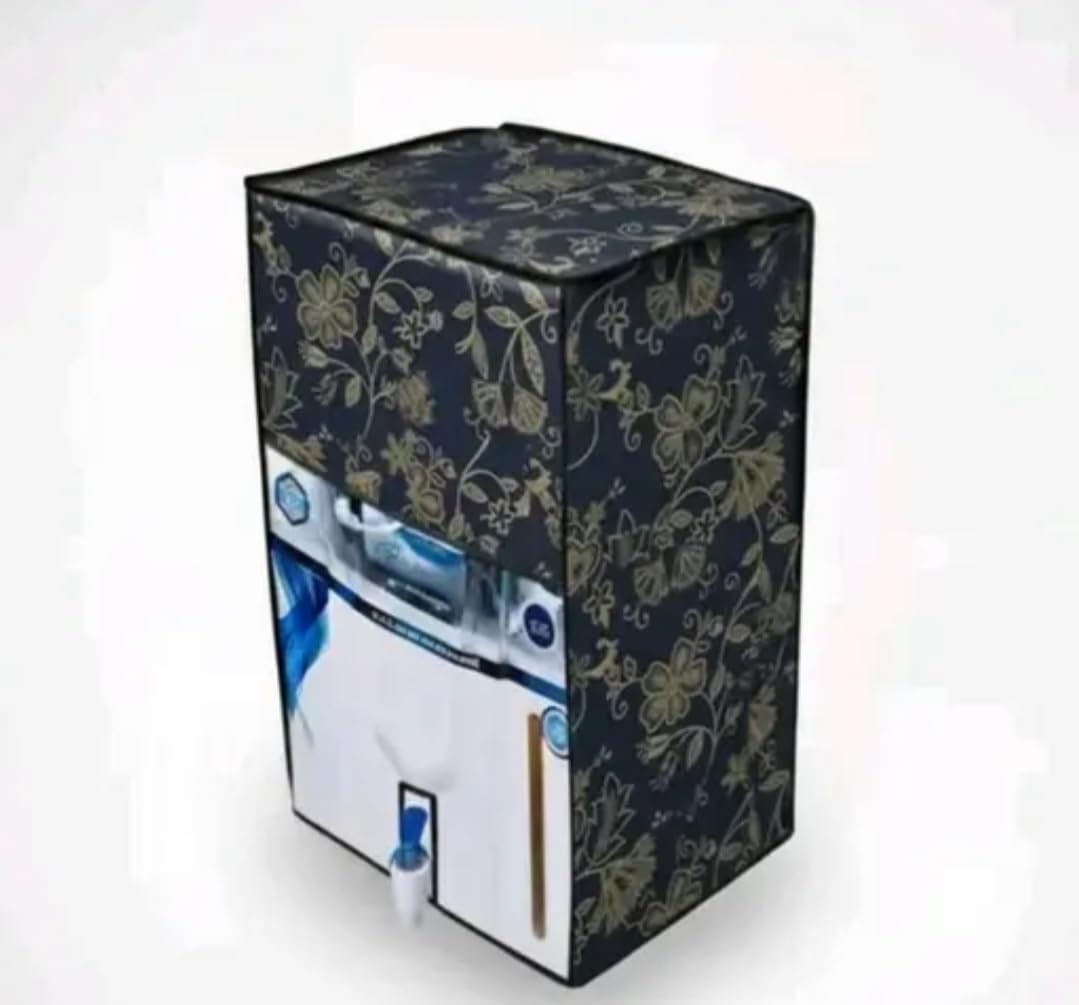 Water Purifier RO Cover compatible with Aquaguard and Kent, Multicolor Blue Floral Design-image-14