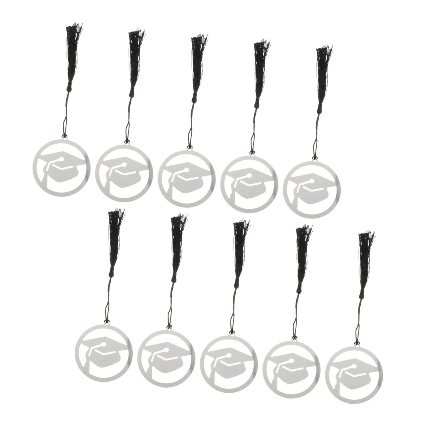 2 Sätze Doktorhut Lesezeichen Teiliges Dekoratives Metal Bookmark Mit Quaste Erinnerung Für Schulabschlüsse Doktortitel Oder Für Absolventen 10 Stück * 2