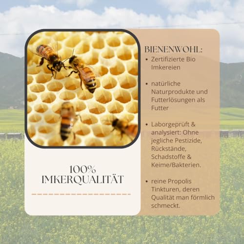 bedrop Propolis Extrakt Spray als Mundspray 30ml alkoholfrei & wasserlöslich - Auch für Kinder & Tiere geeignet - Reine Imker Qualität, ohne Alkohol, keine Zusatzstoffe