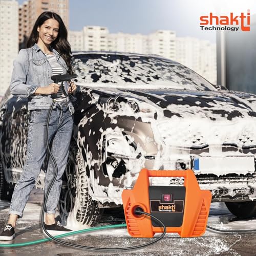 Image of Shakti Technology High Pressure Car Washer Machine for Cleaning Home, Car & Bike (S1)