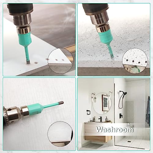 Adapter M14 Male Thread to HEX Shank for Core Drill Bit,LEKOMESH 2PCS Diamond Drill Bit Adapter for M14 Connection Hexagonal,Diamond Hole Saw Adapter Fitted On Hand Drill or Benchtop drills - Image 4