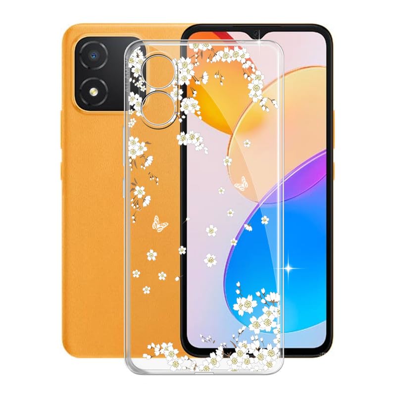 Cover Per Honor X5 Plus In Morbido Silicone TPU Trasparente + 3 Pellicole Vetro Temperato - Custodia Antiurto E Antigraffio - 4