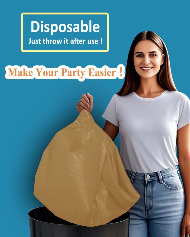 6 manteles desechables para fiestas, 137 x 274 cm, mantel rectangular de papel estraza, impermeable, 3 capas, mantel de plástico para banquetes de cumpleaños, bufés