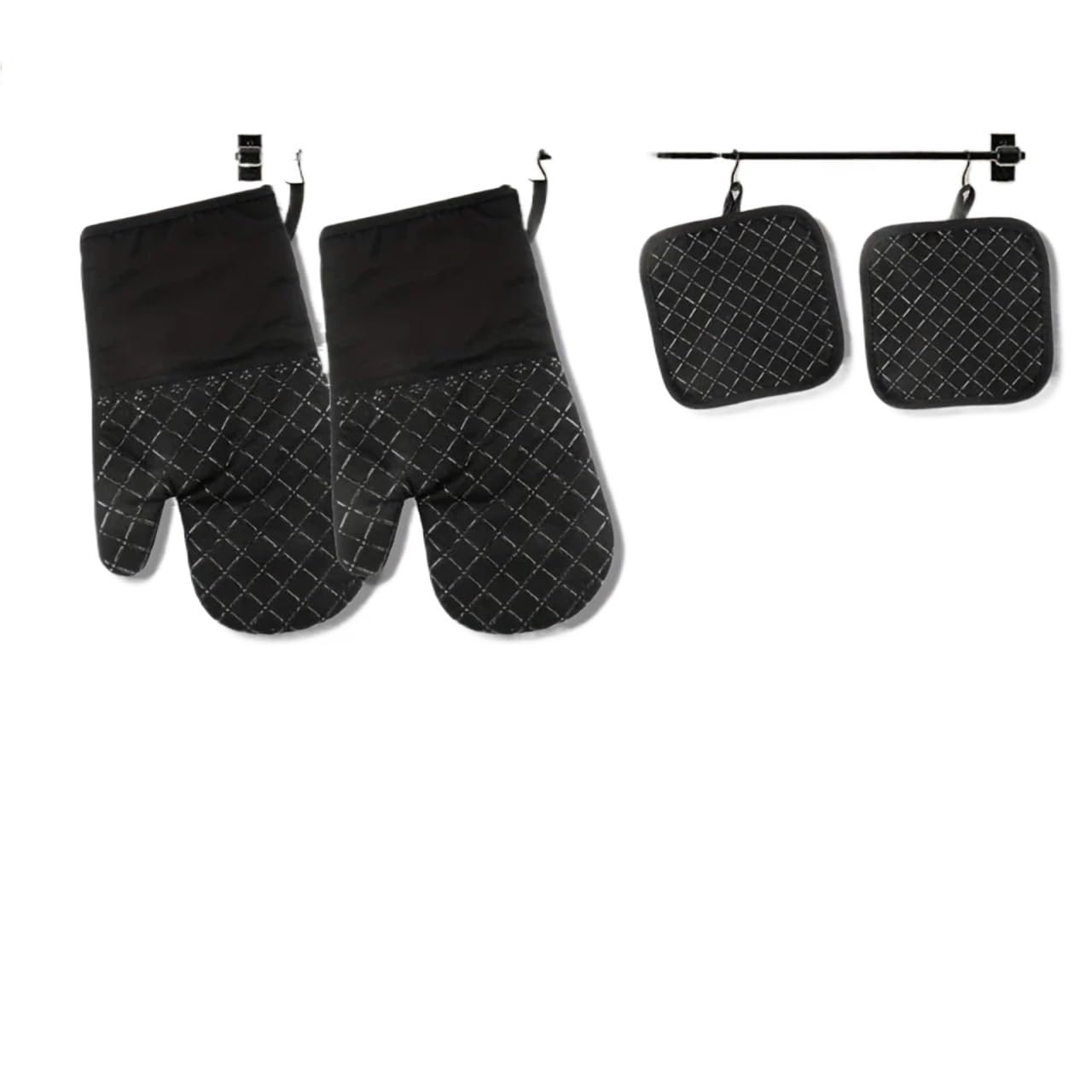 Oven Mitts, Heat Resistant For Grilling, Baking, Cooking, Barbecuing, Kitchen Gadgets