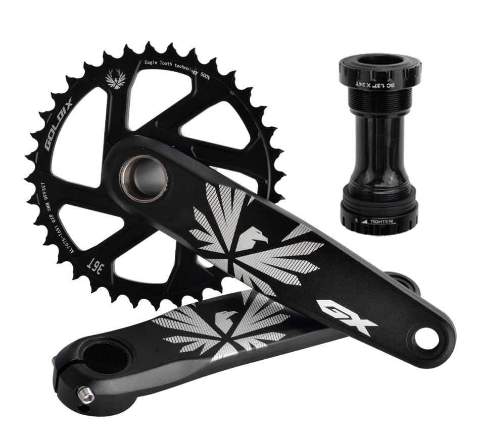 Amazon.co.jp: MTBクランクセット 170/175mm中空一体型GXP
