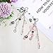 Grevosea Bag Charms, Y2K Aesthetic Keychains for Women Cute Heart Locket Keychain Star 8 Ball Cake Jellyfish Charms Kawaii Bag Accessories Purse Decor Gift for Backpack Beaded Fashion Decor
