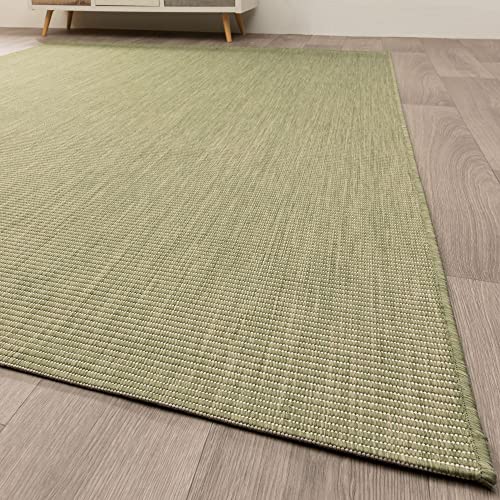 In- und Outdoor Teppich Halland Sisal Optik Grün Webteppich, GUT Siegel Zertifiziert, Größe:...
