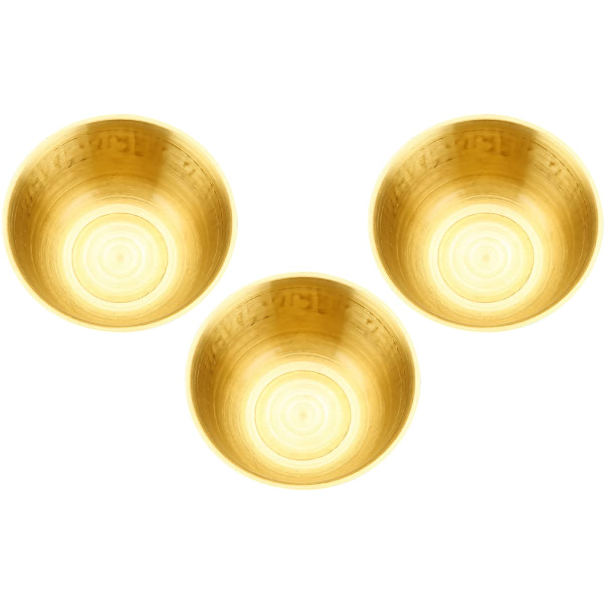 IMIKEYA Ciotole Decorative in Ottone Oro, Set da 3 Pezzi per Casa