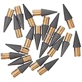 Supvox 30 Stück Tintenlose Bleistiftspitzen Austauschbare Everlasting Pencil Köpfe Kompatibel für Wiederverwendbare Schreib und Skizzierstifte Graphitspitzen für Schule und Büro