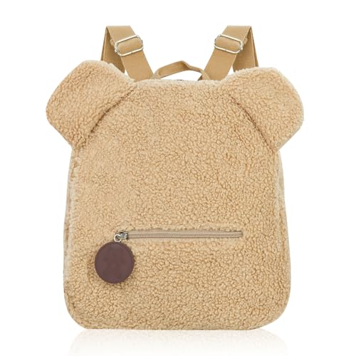 Sac à dos fille pour l'école et le shopping au design ours à petites oreilles