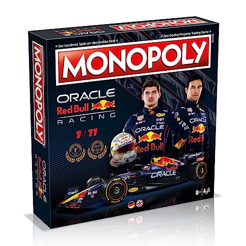Preisvergleich Produktbild Winning Moves Monopoly - Red Bull Racing (deutsch / englisch) Brettspiel Boardgame Gesellschaftsspiel, WM03913-BL2-6