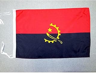 Angola Flag 18'' x 12'' cords - Angolan SMALL flags 30 x 45cm - Banner 18x12 in - AZ FLAG