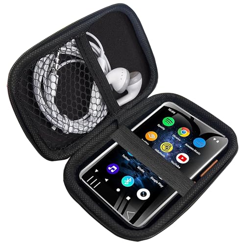 Compatible with HiFi Walker G7 Case, Lamshaw Hard Shell Travel and Storage Case Carrying Case Compatible with HiFi Walker H2/ H2 Touch/ G7/ G7 Mini Music Players (Black)