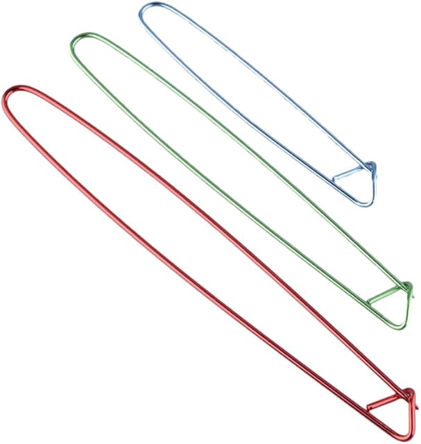 Ultnice Set of 6 Crochet Stitch Markers Knitting Stitch Stolder 3 Sizes (Assorted Colours)