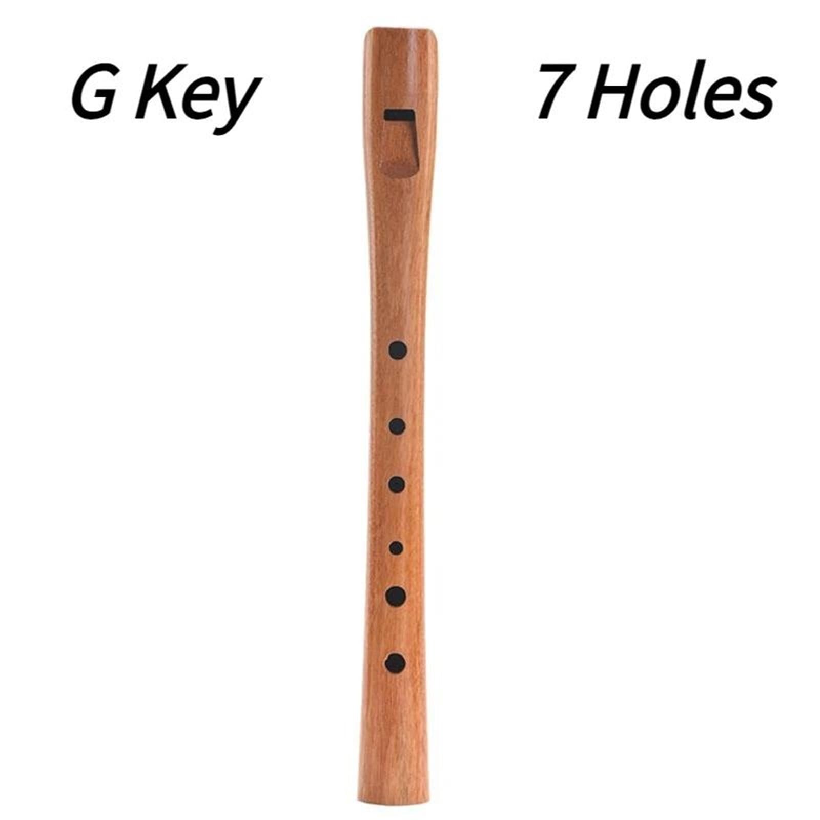 Blockflöte F/G-Tastenrekorder Handgefertigt Aus Massivem Holz Tragbar | Mit 7 Löchern bietet die Blockflöte ein umfassendes Notenspektrum.(G Key)