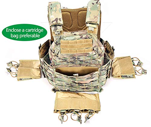 Vav Yakeda Tactical Military Vest For Men Quick Release Outdoor Airsoft Vest Adjustable For Adults (Cp Camou) #TOP3