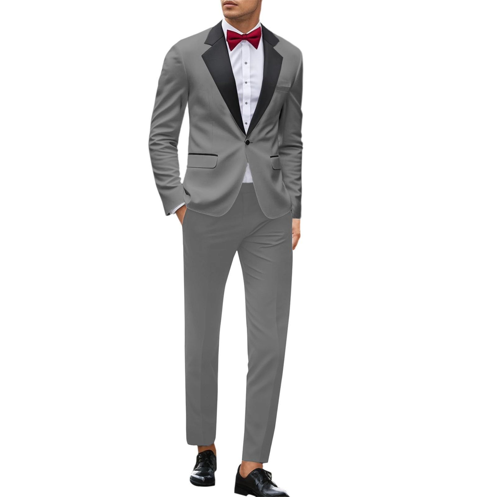 Abiti da uomo per eventi, feste, matrimoni e uso quotidiano. Vestibilità sottile con un design elegante scollatura. Versatile per tutte le stagioni per uomini moderni.