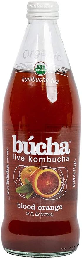 Bucha Live Kombucha Organic Fermented Natural Pribiotic Tea Blood Orange