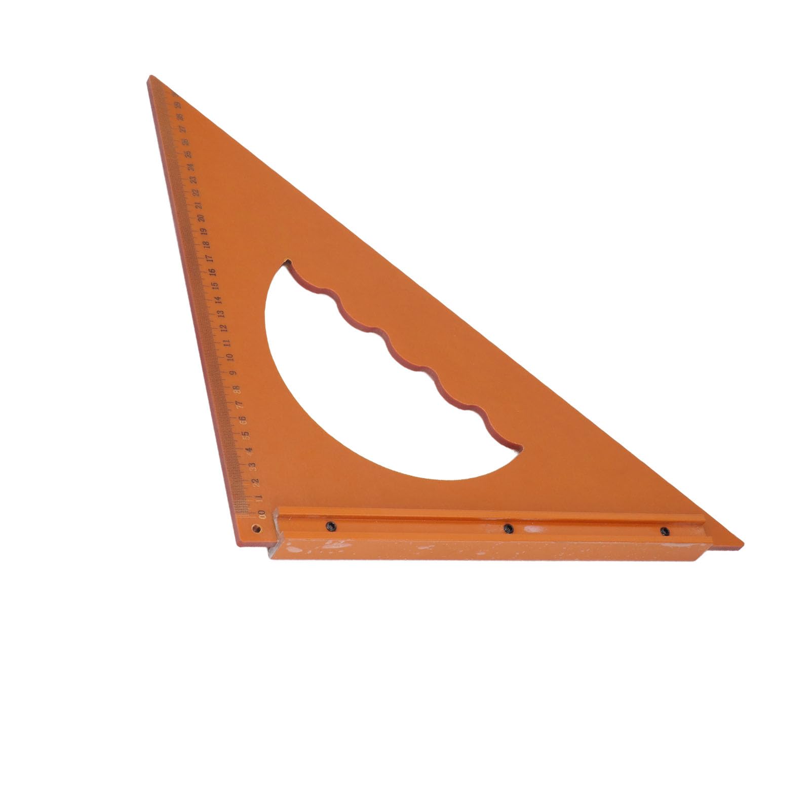 MRKU Righello Triangolare per la Lavorazione del Legno, 31 cm x 31 cm, Angolo retto di 90 Gradi, Strumento di misurazione.
