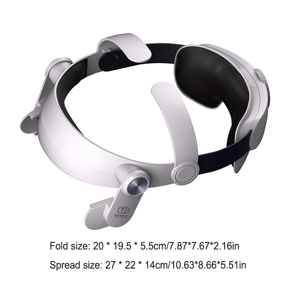 Bandeau réglable Pliable en Plastique pour Casque VR avec Bouton Rotatif Remplacement des pièces de Rechange pour 2