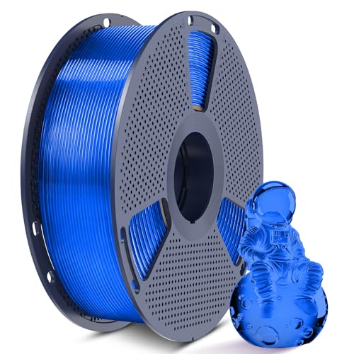 Image of SUNLU TPU 3D Printer Filament 1.75mm, High Speed 95A TPU Filament, Flexible 3D Filament for Fast Printing, Dimensional Accuracy + /- 0.03mm,(1kg Clear Blue,95a TPU)