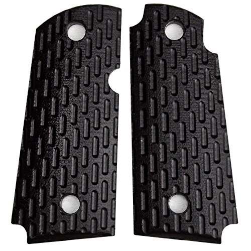 StonerCNC Micro Carry 9 9mm Binary G10 Grips with or Without Ambi Compatible with Kimber (Midnight Black, Non Ambi)