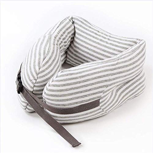 Preisvergleich Produktbild Gemütlich Ergonomisch Tragbar Flug Kissen Hals Kopf Unterstützung Grau Langlebig, Passend Für Flugzeuge Autos Züge Büro Nickerchen Machen Camping