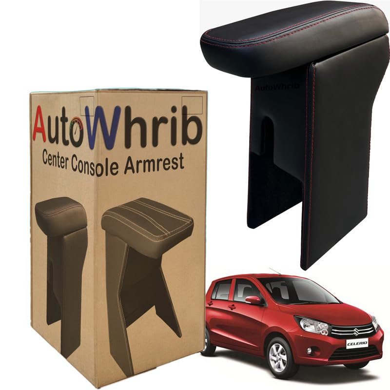 Image of Car Arm Rest For Celerio Armrest with Storage Box & Soft Cushion Pad, Luxury Arm Rest, Black Colour