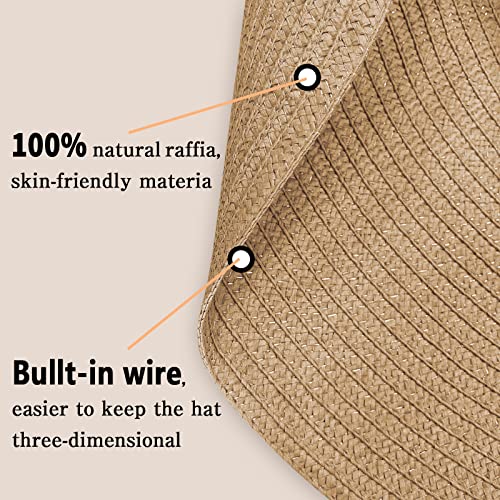 Sombrero de playa oversized para mujer con ala ancha miniatura 4