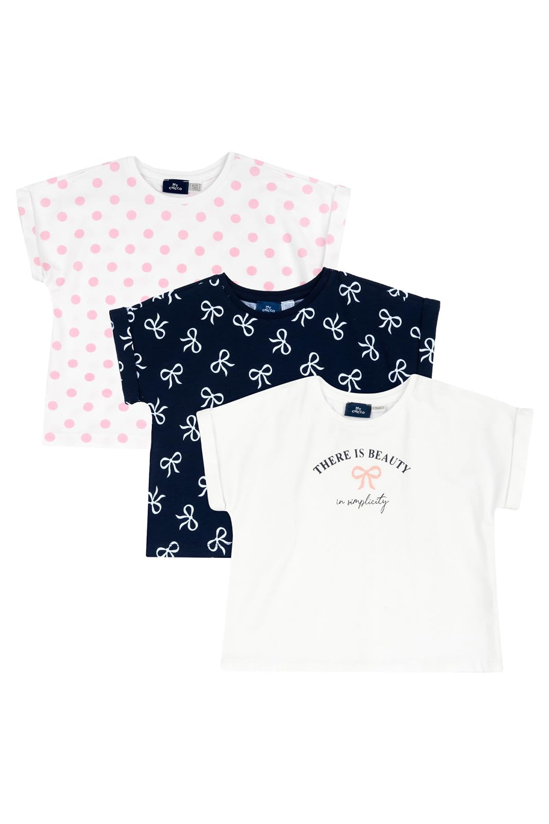 Chicco Mädchen Set 3 Pz T.shirt M/C Baby- & Kleinkind T-Shirt-Satz