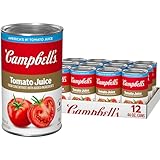 Campbell's 100% Tomato Juice, 46 fl oz Can (12 Pack)