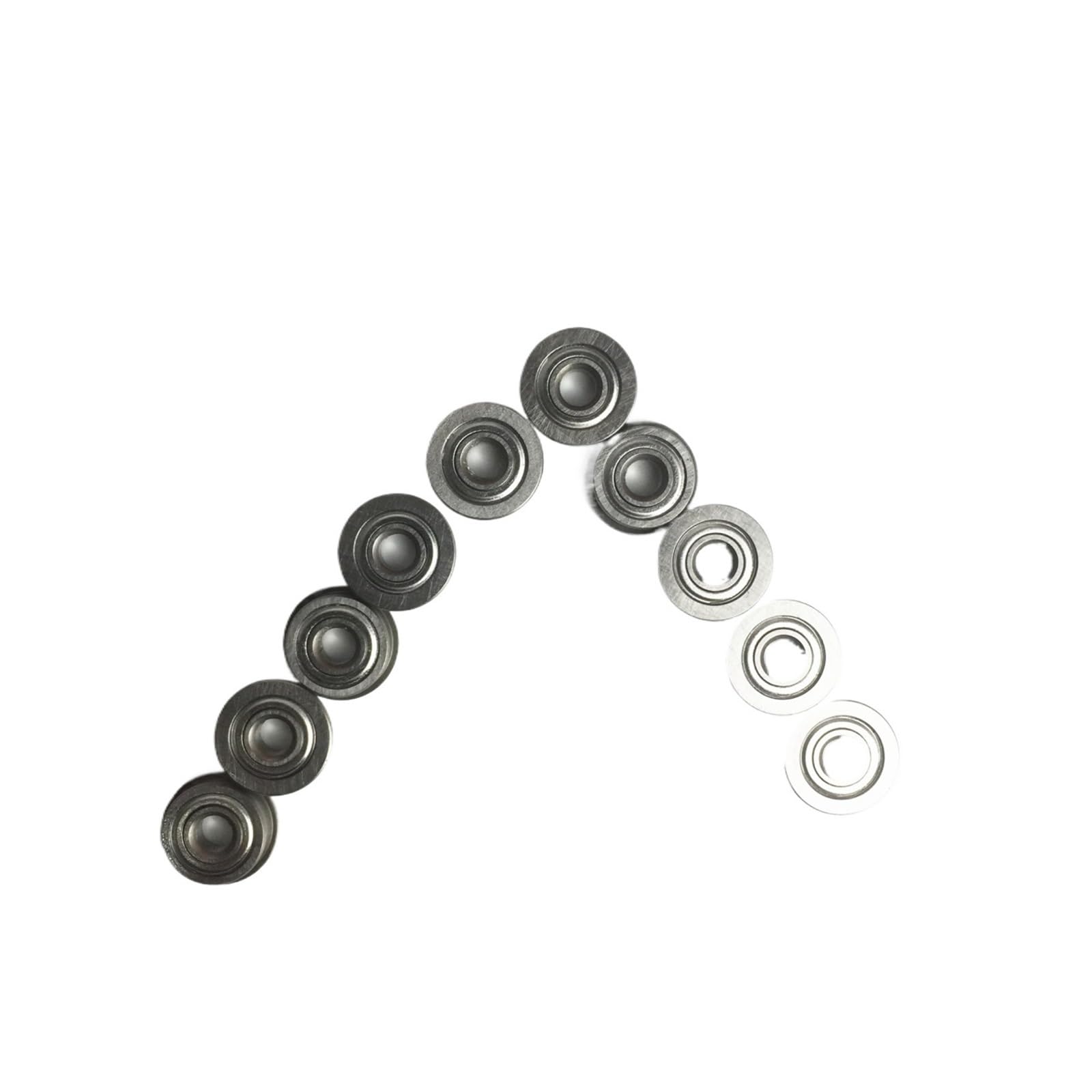 HCVYQMMJ 10PCS MF105ZZ Flange Bearing 5x10x4 mm ABEC-1 Micro MF105 Z ZZ Ball