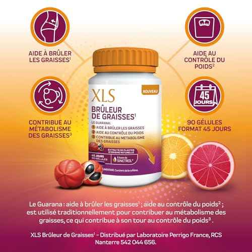 XLS MEDICAL XLS - Brûleur de Graisses (1) - A base d'extraits de plantes d'origine naturelle - 90 gélules pour 45 jours – Image 4