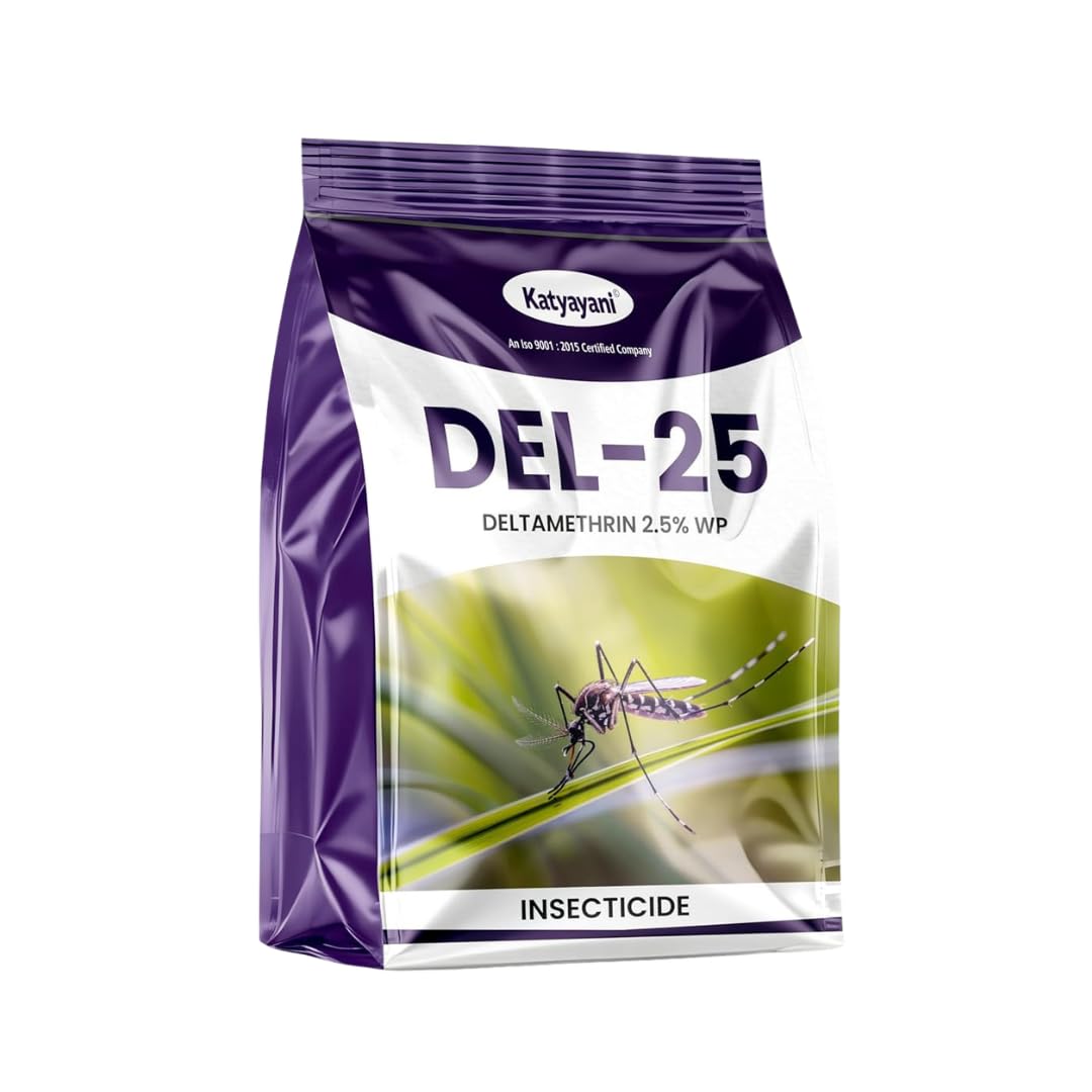 Katyayani Del-25 | Deltamethrin 2.5% WP | Broad-Spectrum Indoor & Storage Area Treatment | Ideal for Homes, Warehouses & Commercial Use 1KG