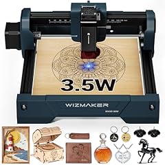【Efficient laser engraving machine】equipped with a 3500mW laser module and a level 4 laser standard, no assembly required. The laser engraving machine is equipped with an anti UV filter acrylic plate, which can filter 97% of ultraviolet rays, effecti...
