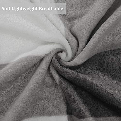 Piccocasa Plaid Flannel Fleece Blanket Twin Size, Soft Buffalo Checkered Throw Blanket, Tartan Decorative Plush Blanket For Couch Sofa Bed, 60" X 78", Grey And White #TOP5