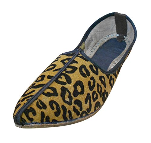 Chaussons pour Homme au design bicolore Yellow & Black taille 41,5 EU M avec semelle souple