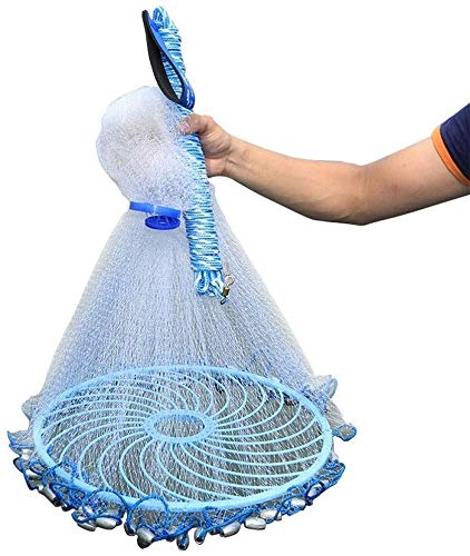 Grljd Fishing Equipment/Hand Net Half Finger Small Mesh A Variety of Materials A Variety (Edition : Height 3.6m galvanized pendant) (Size : Height 1.8m plumb bob)