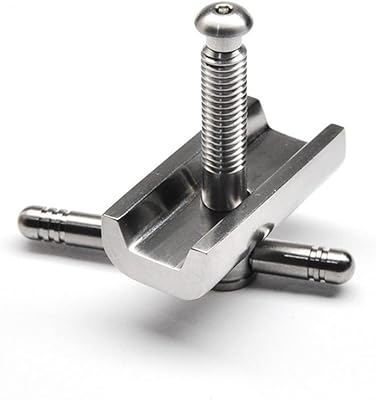 Sgxbos Folding bicycle titanium hinge clamp buckle for brompton ultralight folding buckle wrench hinge Clip handle c buckle (silver)