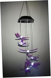 CAXUSD Sinos De Vento Beija-Flor Para Fora Sinos De Vento De Libélula Para Fora Luzes De Paisagem Ao Ar Livre Mudança De Cor LED Sinos De Vento Sinos De Vento Acendem Sinos De Vento