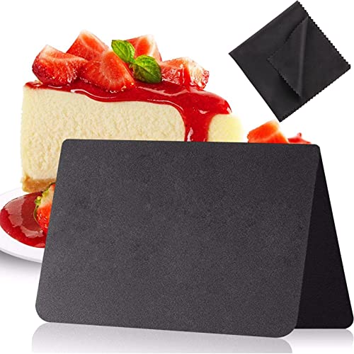 Hjyokuso 30er Kreidetafeln zum Beschriften Preisschilder für Gastronomie Buffet, Schilder Preisaufsteller Klein, Mini Tafeln Kunststoff als Tischkarten Platzkarte Namensschild für Hochzeit ( 12x8cm ) Cover