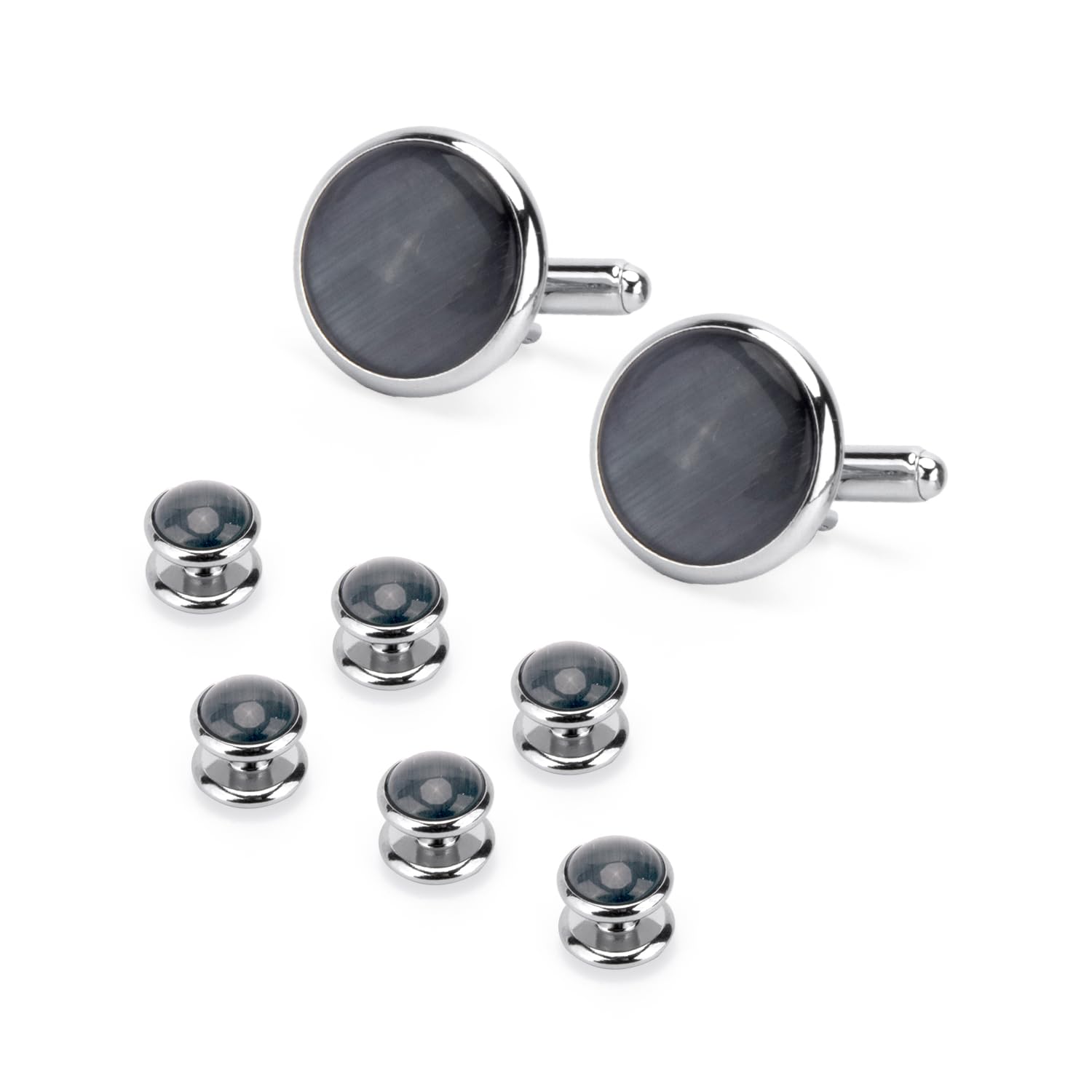Cufflinks and Tuxedo Studs Set Suit Accessories for Men-image-26
