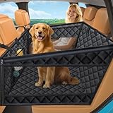 URPOWER Hard Bottom Dog Car Seat for Large Medium Dogs, Dog Back Seat Extender with 3-Sided Hard Boards, Waterproof Pet Backseat Cover Dogs Hammock for Cars, Trucks and SUVs, Holds up to 200 lbs