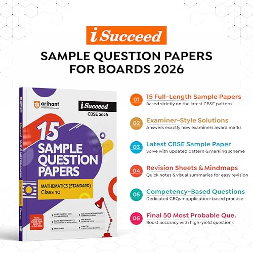 Image of Arihant i-Succeed CBSE Sample Question Papers 2026 Physics, Chemistry & Biology Class 12 (Set of 3) | 15 Sample Question Papers | Rapid Revision ... on CBSE Sample Paper | Engliah Medium